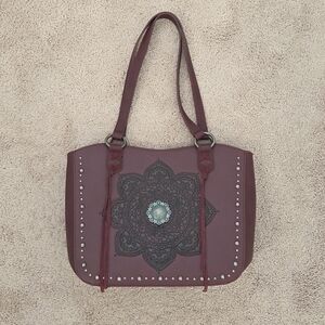 Montana West Western Tooled Mandala Shoulder Bag